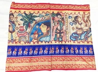 POCHAMPALLY KALAMKARI HAND PAINTED STORY SAREE -PKHPSS010