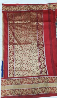 POCHAMPALLY KALAMKARI HAND PAINTED STORY SAREE -PKHPSS010