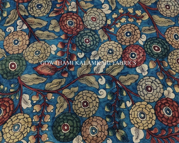 KALAMKARI HAND PAINTED PAITHANI BORDER DUPATTA -KHPPBD001