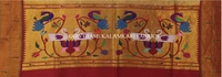 KALAMKARI HAND PAINTED PAITHANI BORDER DUPATTA -KHPPBD003