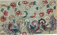 KALAMKARI HAND PAINTED PAITHANI BORDER DUPATTA -KHPPBD003