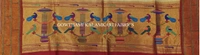 KALAMKARI HAND PAINTED PAITHANI BORDER DUPATTA -KHPPBD005 - STORY WORK