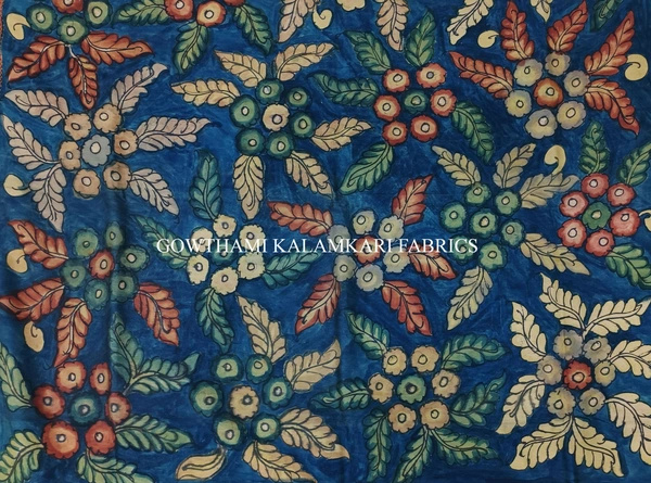 KALAMKARI HAND PAINTED PAITHANI BORDER DUPATTA -KHPPBD015