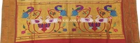 KALAMKARI HAND PAINTED PAITHANI BORDER DUPATTA -KHPPBD018