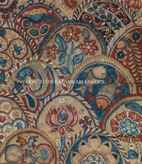 KALAMKARI HAND PAINTED PAITHANI BORDER DUPATTA -KHPPBD018