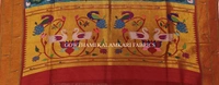 KALAMKARI HAND PAINTED PAITHANI BORDER DUPATTA -KHPPBD023