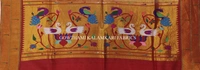 KALAMKARI HAND PAINTED PAITHANI BORDER DUPATTA -KHPPBD024