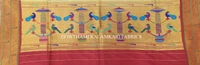 KALAMKARI HAND PAINTED PAITHANI BORDER DUPATTA -KHPPBD025