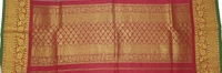 KALAMKARI HAND PAINTED KANCHI BORDER DUPATTA -KHPKBD008