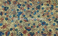KALAMKARI HAND PAINTED KANCHI BORDER DUPATTA -KHPKBD010