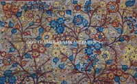KALAMKARI HAND PAINTED KANCHI BORDER DUPATTA -KHPKBD014