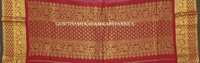 KALAMKARI HAND PAINTED KANCHI BORDER DUPATTA -KHPKBD017