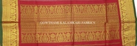 KALAMKARI HAND PAINTED KANCHI BORDER DUPATTA -KHPKBD020
