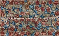 KALAMKARI HAND PAINTED KANCHI BORDER DUPATTA -KHPKBD020