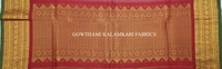 KALAMKARI HAND PAINTED KANCHI BORDER DUPATTA -KHPKBD022