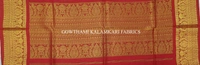 KALAMKARI HAND PAINTED KANCHI BORDER DUPATTA -KHPKBD023
