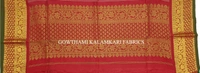 KALAMKARI HAND PAINTED KANCHI BORDER DUPATTA -KHPKBD024