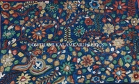 KALAMKARI HAND PAINTED KANCHI BORDER DUPATTA -KHPKBD031