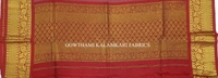 KALAMKARI HAND PAINTED KANCHI BORDER DUPATTA -KHPKBD032