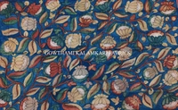 KALAMKARI HAND PAINTED KANCHI BORDER DUPATTA -KHPKBD032