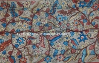 KALAMKARI HAND PAINTED KANCHI BORDER DUPATTA -KHPKBD034