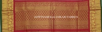 KALAMKARI HAND PAINTED KANCHI BORDER DUPATTA -KHPKBD037