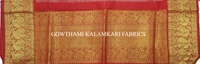 KALAMKARI HAND PAINTED KANCHI BORDER DUPATTA -KHPKBD039