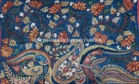 KALAMKARI HAND PAINTED KANCHI BORDER DUPATTA -KHPKBD041 