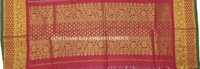 KALAMKARI HAND PAINTED KANCHI BORDER DUPATTA -KHPKBD043