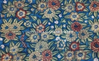KALAMKARI HAND PAINTED KANCHI BORDER DUPATTA -KHPKBD043