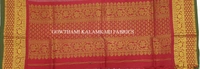 KALAMKARI HAND PAINTED KANCHI BORDER DUPATTA -KHPKBD045