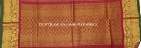 KALAMKARI HAND PAINTED KANCHI BORDER DUPATTA -KHPKBD046