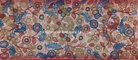 KALAMKARI HAND PAINTED KANCHI BORDER DUPATTA -KHPKBD048