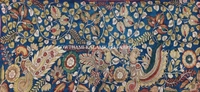 KALAMKARI HAND PAINTED KANCHI BORDER DUPATTA -KHPKBD051