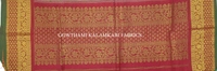 KALAMKARI HAND PAINTED KANCHI BORDER DUPATTA -KHPKBD054