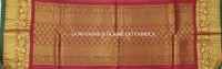 KALAMKARI HAND PAINTED KANCHI BORDER DUPATTA -KHPKBD057