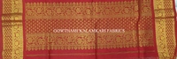 KALAMKARI HAND PAINTED KANCHI BORDER DUPATTA -KHPKBD059