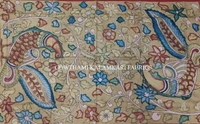 KALAMKARI HAND PAINTED KANCHI BORDER DUPATTA -KHPKBD060