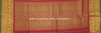 KALAMKARI HAND PAINTED KANCHI BORDER DUPATTA -KHPKBD064