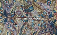 KALAMKARI HAND PAINTED KANCHI BORDER DUPATTA -KHPKBD065