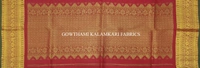 KALAMKARI HAND PAINTED KANCHI BORDER DUPATTA -KHPKBD066