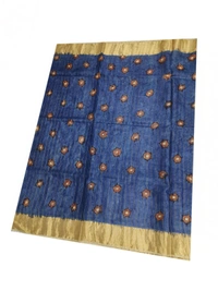 KALAMKARI HANDPAINTED TUSSAR SAREE-KHPTS006