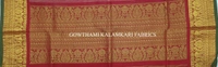 KALAMKARI HAND PAINTED KANCHI BORDER DUPATTA -KHPKBD075