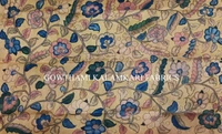 KALAMKARI HAND PAINTED KANCHI BORDER DUPATTA -KHPKBD077