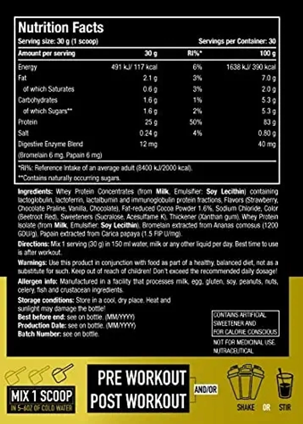 One Science Nutrition (OSN) Premium Whey Protein [Grass Fed Whey] - 25g Protein, 6.6g BCAA & 5.2 gms L-Glutamine | Refuels & Repairs Muscles - Chocolate, 1Kg