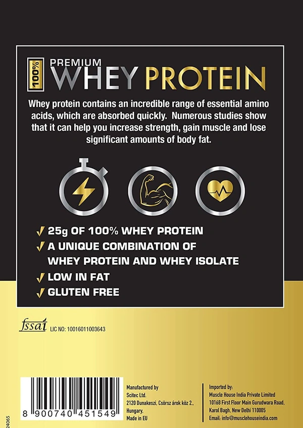 One Science Nutrition (OSN) Premium Whey Protein [Grass Fed Whey] - 25g Protein, 6.6g BCAA & 5.2 gms L-Glutamine | Refuels & Repairs Muscles - Chocolate, 1Kg
