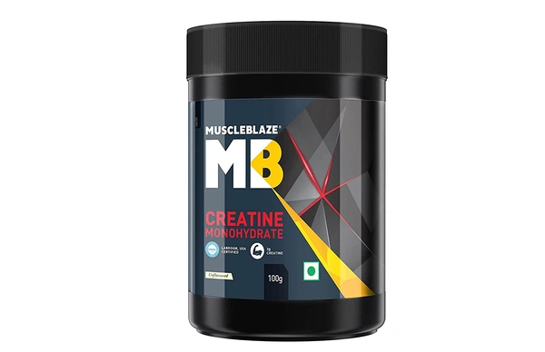 Muscle Blaze MuscleBlaze Creatine Monohydrate, India's Only Labdoor USA Certified Creatine (Unflavoured) - 100g
