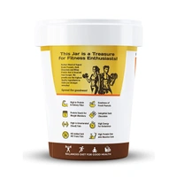Pintola HIGH Protein Peanut Butter (Dark Chocolate) (Creamy) | 30% Protein | High Fibre | NO Salt - 500g, Dark Chocolate