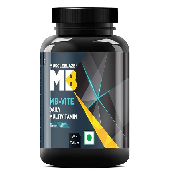 Muscleblaze MuscleBlaze MB-VITE Daily Multivitamin, for Enhanced Energy, Stamina & Gut Health - 30 Tablet