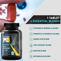 Muscleblaze MuscleBlaze MB-VITE Daily Multivitamin, for Enhanced Energy, Stamina & Gut Health - 30 Tablet